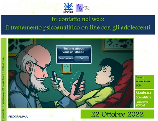 Course Image In contatto nel web: il trattamento psicoanalitico on line con gli adolescenti 